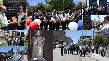 Ahmed-i Xani anıtı ve saat kulesi anlamlı törenle hizmete sunuldu. 
