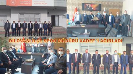 DİLOVASI İLÇE SPOR MÜDÜRÜ KADEF ’i AĞIRLADI